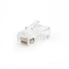 Conector Cat6 RJ45 Modular - 50 unidades (transparente) 425936 - 1