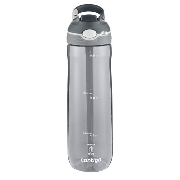 Contigo Ashland Autospout Botella reutilizable de Tritan con pajita abatible de 720 ml gris 423474 - 1