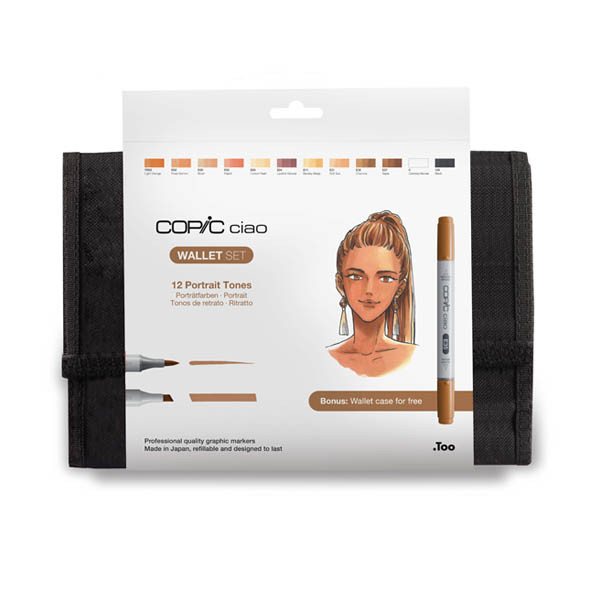 Copic Ciao juego de marcadores en carpeta Portrait Tones (12 unidades) 311063 - 2