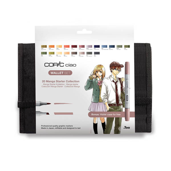 Copic Ciao set de rotuladores Manga Starter Collection en carpeta (20 unidades) 311062 - 2