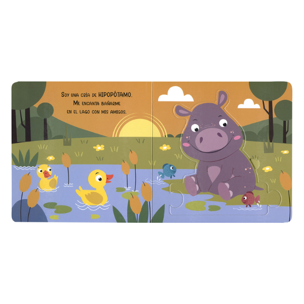 Crías de animales cuento con puzle 426846 - 2