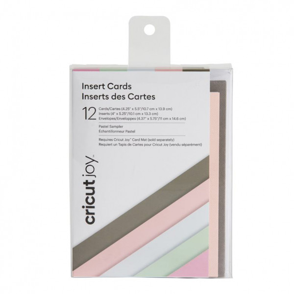 Cricut Joy tarjetas insertables pastel de 13,9 x 10,7 cm (12 piezas)