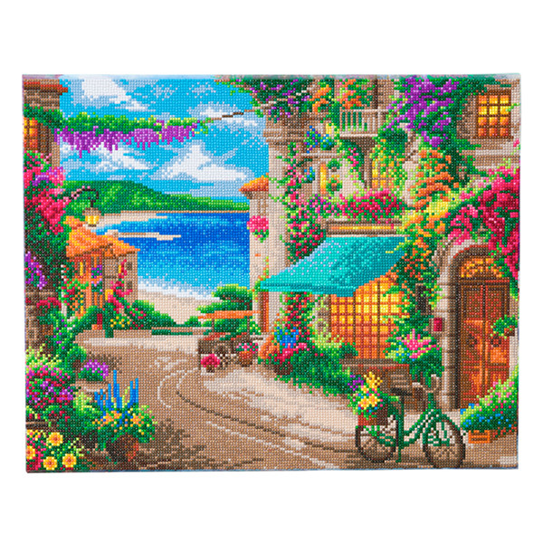 Kit de pintura de diamantes Crystal Art Café italiano 40 x 50 cm 400958 - 1