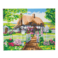 Crystal Art Kit de pintura de diamantes Crystal Art Rose Cottage 40 x 50 cm CAK-A94L 400965