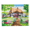 Kit de pintura de diamantes Crystal Art Rose Cottage 40 x 50 cm 400965 - 1