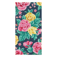 Crystal Art Tarjeta de pintura de diamantes Crystal Art Pretty Flowers 11 x 22 cm CCK-11x22C10 400914