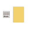 Cuaderno Espiral Cuarto Cuadrícula 4mm 75g (Tapa Dura) - Amarillo 425967 - 1
