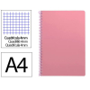 Cuaderno Espiral Folio Cuadrícula 4mm 75g (Tapa Blanda) - Rosa 426707 - 1