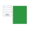 Cuaderno Espiral Folio Pautado 2.5mm 75g (Tapa Blanda) - Verde