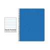 Cuaderno Espiral Folio Rayado Horizontal 60g (Tapa Blanda) - Azul