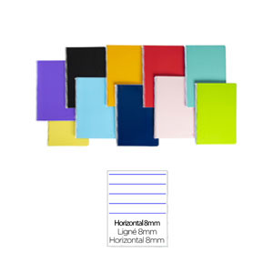 Cuaderno Espiral Folio Rayado Horizontal 60g (Tapa Blanda) - Surtido de colores