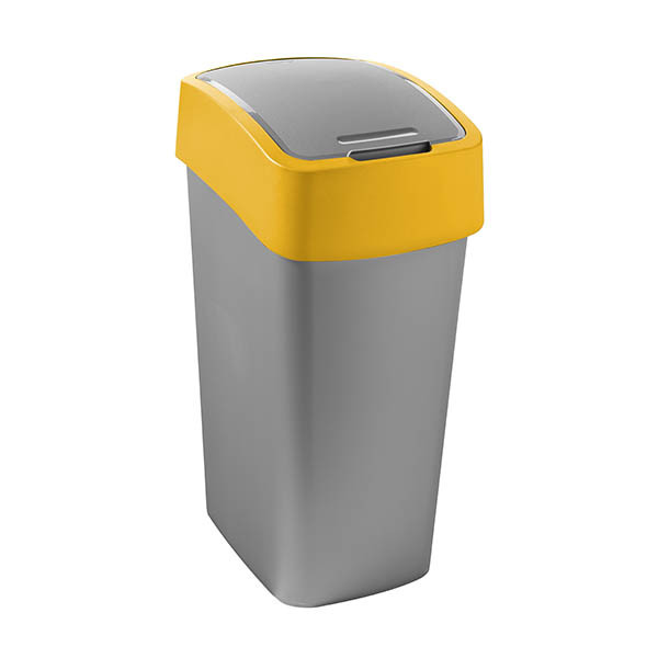 Curver Flip Bin Contenedor de reciclaje amarillo (45 litros) 243890 - 1