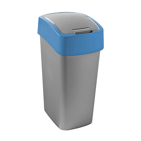 Curver Flip Bin Contenedor de reciclaje azul (45 litros) 243892 - 1