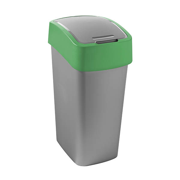 Curver Flip Bin Contenedor de reciclaje verde (45 litros) 243891 - 1