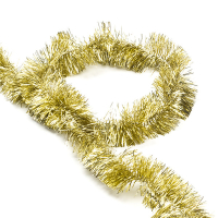 Espumillon dorado para árbol de Navidad de 2,7 metros K151000410