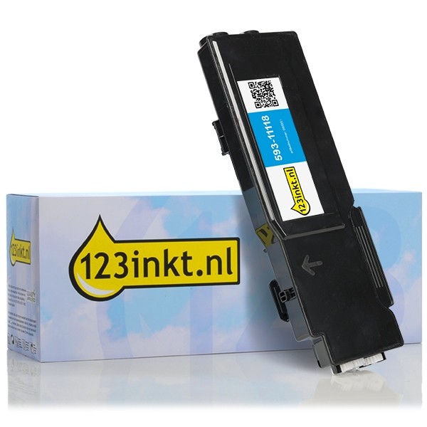 Dell 593-11118 (84JJX) toner cian XL (marca 123tinta) 593-11118C 085951 - 1