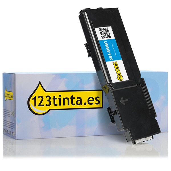 Dell 593-BBBT (TW3NN) toner cian XL (marca 123tinta) 593-BBBTC 086047 - 1