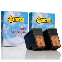 Dell serie 1 592-10039 + 592-10040 cartuchos de tinta (marca 123tinta) | Pack negro + color 019040