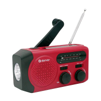 Denver SCR 2010 radio de emergencia AM/FM con panel solar (incluye linterna) K105005180