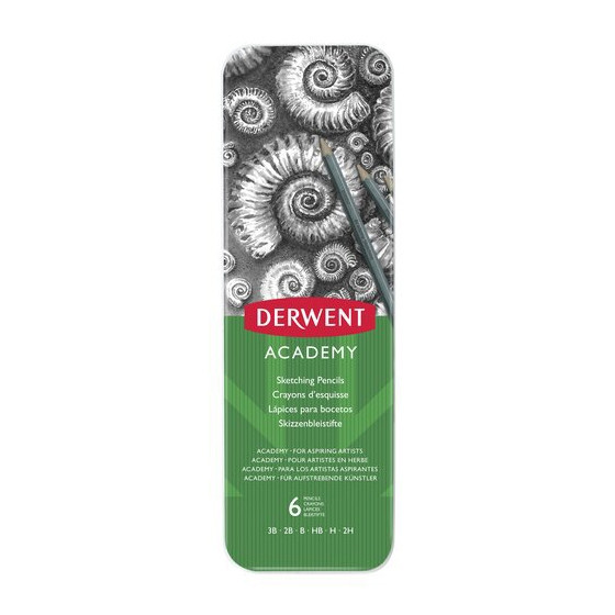 Derwent Academy Lapices para bocetos (6 unidades)
