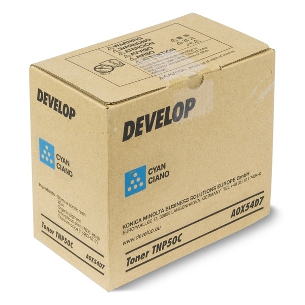 Develop TNP-50C (A0X54D7) toner cian (original) A0X54D7 049324 - 1