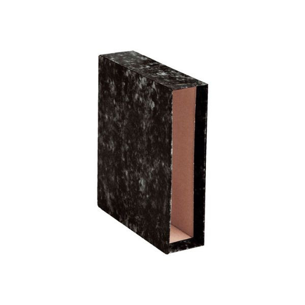 Dohe funda de archivador folio 75mm negro jaspeado 427337 - 1