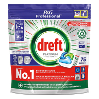 Dreft Professional All-in-One Platinum Regular Pastillas para lavavajillas (75 lavados) SDR06141