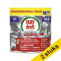 Dreft Professional Platinum Plus Pastillas para lavavajillas (102 unidades) | Pack 2 uds