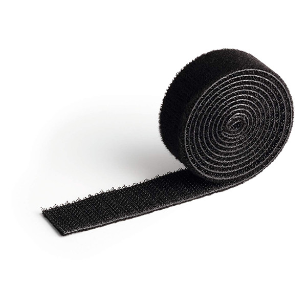 Durable Brida de velcro negro 20 mm