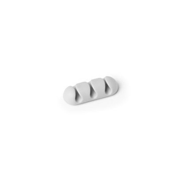 Durable Clip para sujetar tres cables gris (2 unidades)