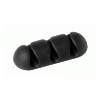 Durable Clip para sujetar tres cables negro (2 unidades) 5039-37 310167