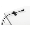 Durable Clip para sujetar tres cables negro (2 unidades) 5039-37 310167 - 2