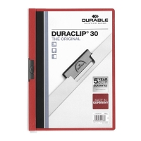 Durable Duraclip Portafolios rojo A4 para 30 páginas 220003 310042
