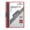 Durable Duraclip Portafolios rojo A4 para 60 páginas