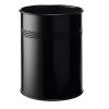 Durable Papelera metálica perforada y resistente (15 litros, negro) 310272 - 1