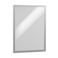 Durable marco de información Duraframe A2 autoadhesivo plateado 310107