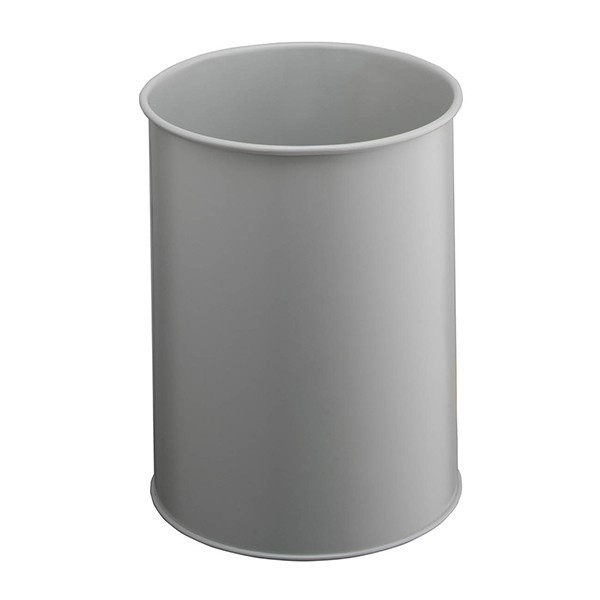 Durable papelera metálica gris
