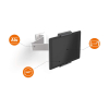 Durable soporte de pared para tableta con brazo plateado 893423 310153 - 2
