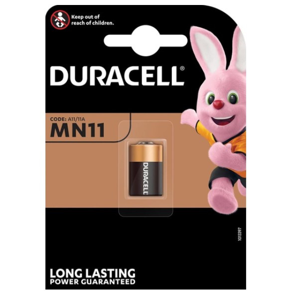 Pila 11A Alcalina DURACELL 6Vdc 38mAh (Blister 1 Pila) MN11