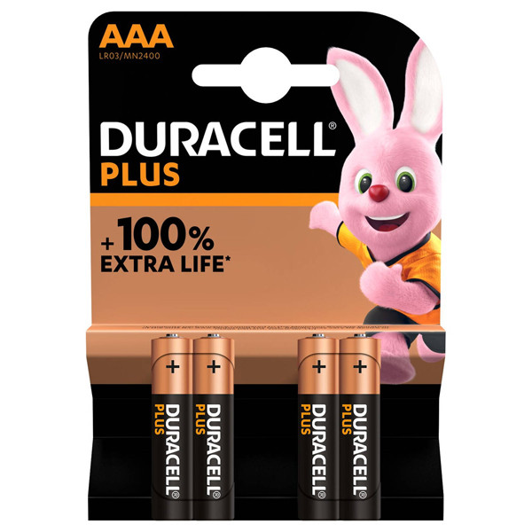 Duracell Plus AAA/LR03/MN2400 Pilas Alcalinas (4 unidades) MN2400 204500 - 1