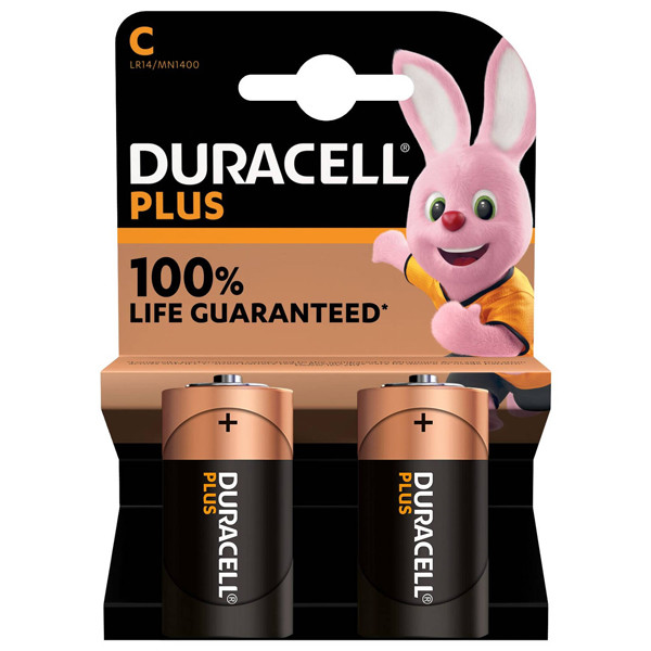 Duracell Plus C/LR14/MN1400 Pilas Alcalinas (2 unidades) MN1400 204504 - 1