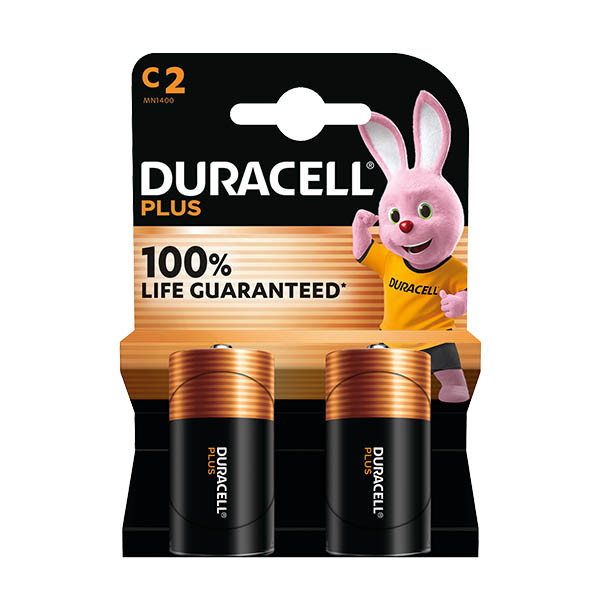 Duracell Plus C/LR14/MN1400 Pilas Alcalinas (2 unidades)