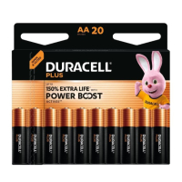 Duracell Plus Power Boost 150% Extra Life Pilas alcalinas AA / MN1500 / LR06 (20 unidades) ADU00399