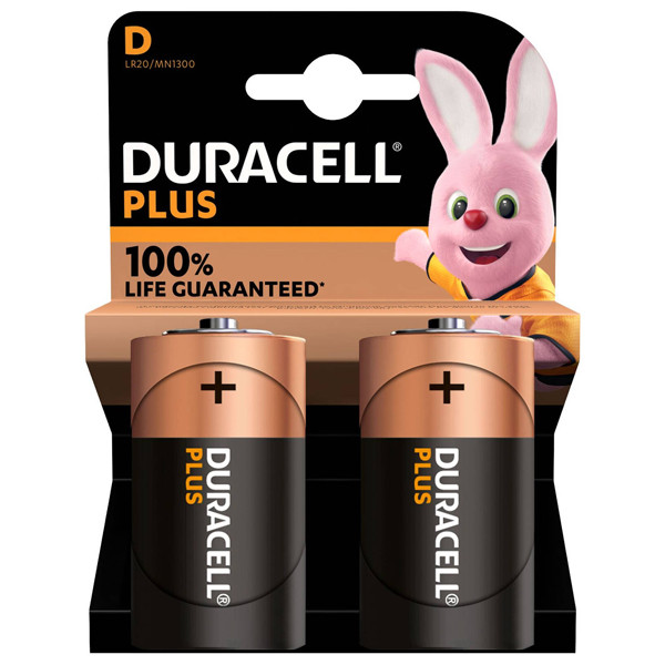 Duracell plus D/LR20/MN1300 Pilas Alcalinas (2 unidades) MN1300 204506 - 1