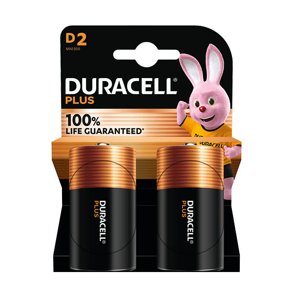 Duracell plus D/LR20/MN1300 Pilas Alcalinas (2 unidades)