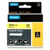 Dymo 1734525 IND Rhino cinta nylon flexible negro sobre amarillo 24 mm (original) 088724 - 1