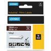 Dymo 1805418 IND Rhino cinta vinilo blanco sobre marrón 19 mm (original) 088660 - 1