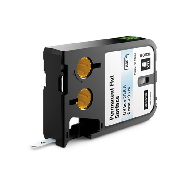 Dymo 1868738 cinta XTL negro sobre transparente 6 mm (original) 089024 - 1