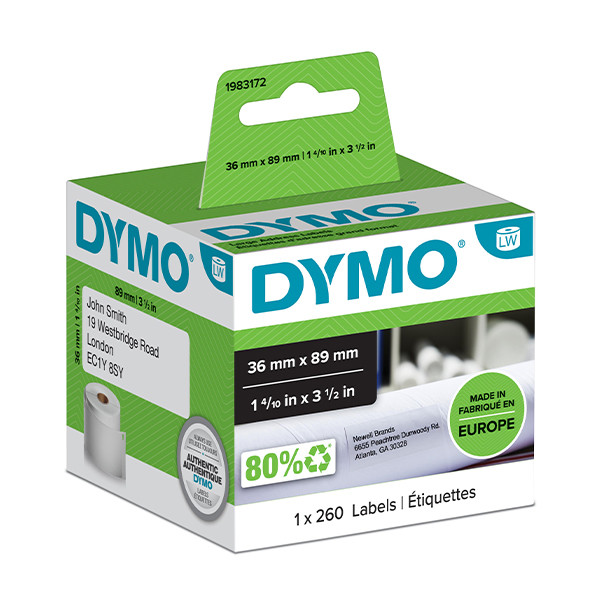 Dymo 1983172 etiquetas anchas de envío 1 rollo (original) 1983172 088592 - 1