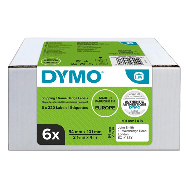 Dymo 2093092 etiquetas de identificación y envío 6 piezas 99014 (original) 2093092 089160 - 1
